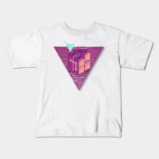 Geometric Computing Circuit Chip Kids T-Shirt